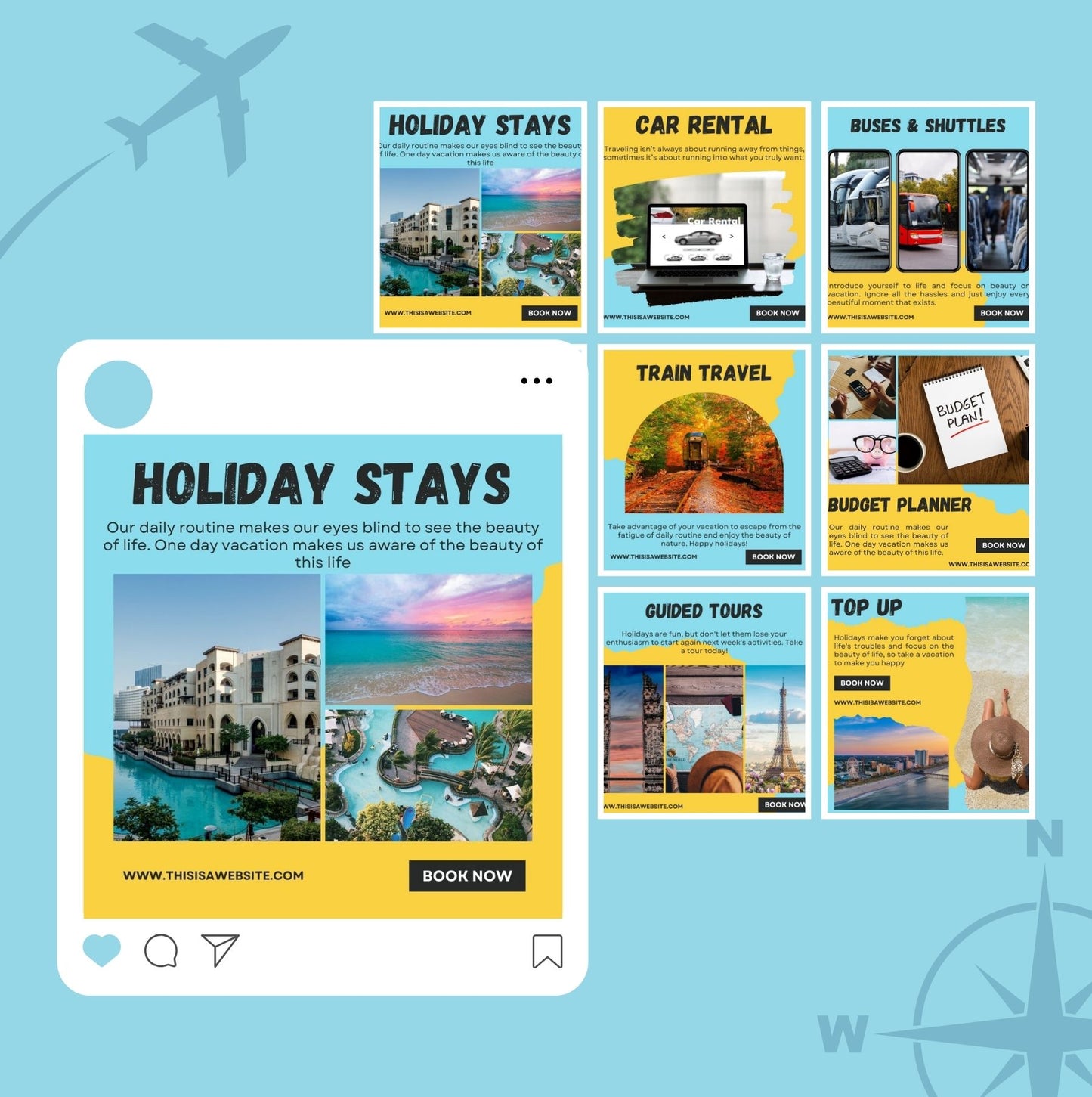 80+ Travel Agency Social Media Templates