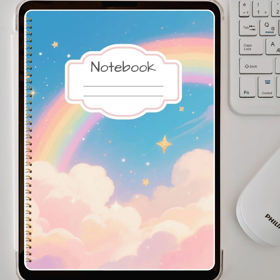 Rainbow Dreams Digital Notebook