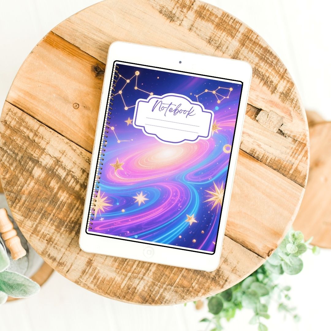 Starlight Galaxy Digital Notebook