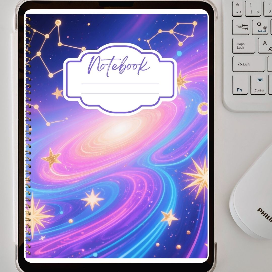 Starlight Galaxy Digital Notebook