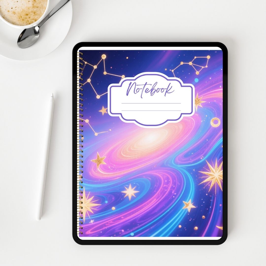 Starlight Galaxy Digital Notebook