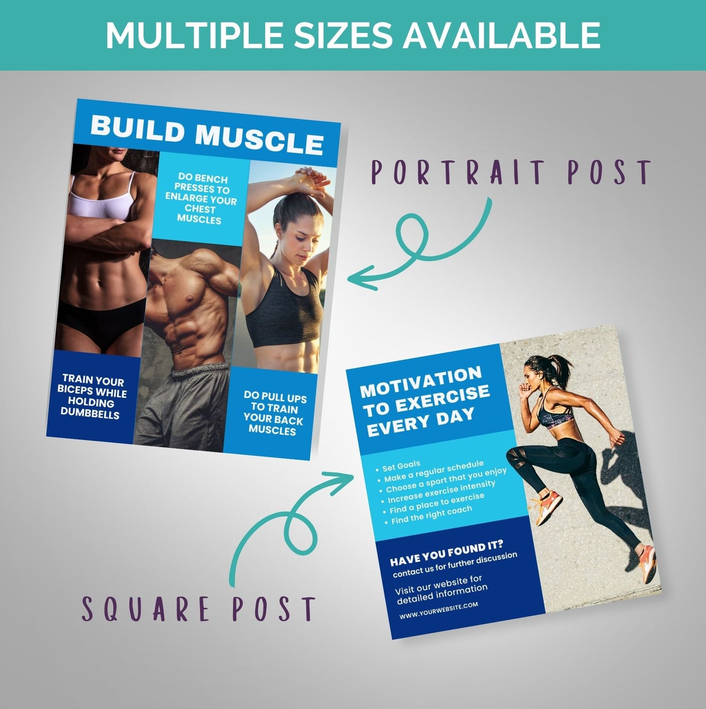 90+ Gym & Fitness Social Media Templates