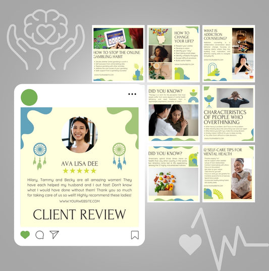 90+ Mental Health Social Media Templates