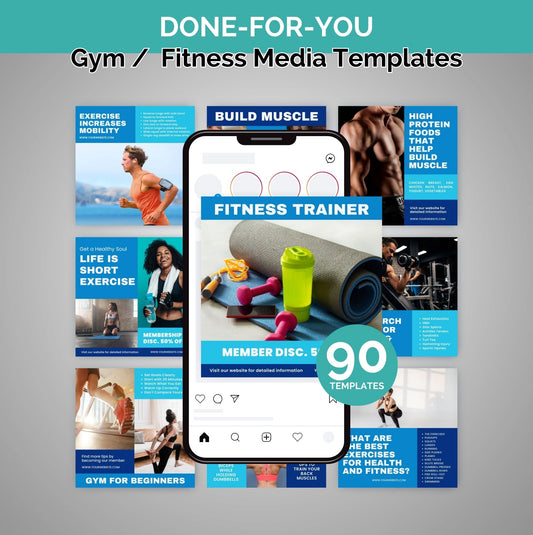 90+ Gym & Fitness Social Media Templates