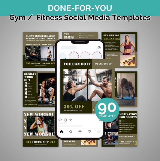 90+ Fitness Social Media Templates