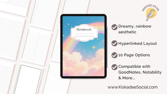 Rainbow Dreams Digital Notebook
