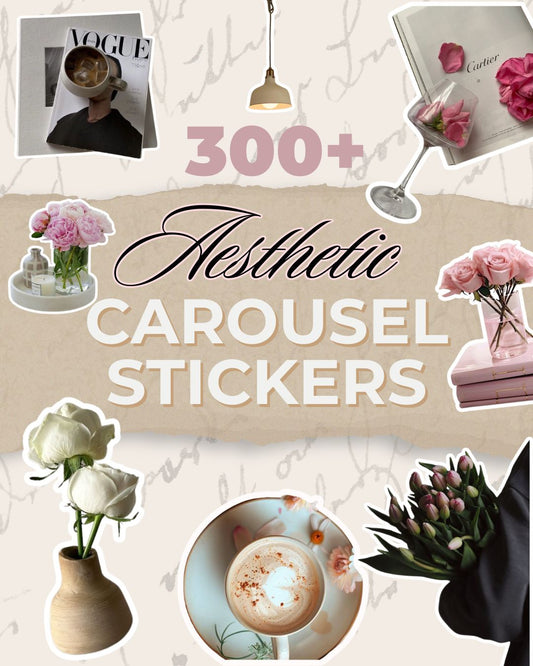 300+ Aesthetic Carousel Stickers